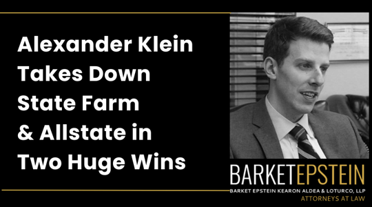 Alexander Klein Takes Down State Farm and Allstate in Two Huge Wins