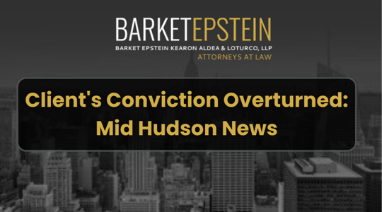 Client's Conviction Overturned: Mid Hudson News