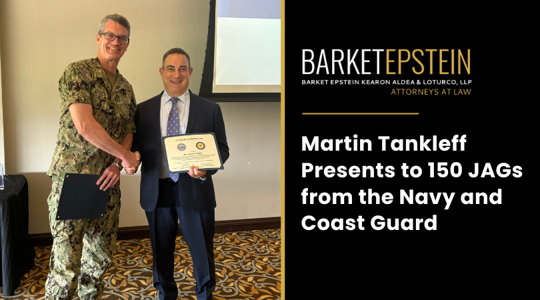 Martin Tankleff Presents to 150 JAGs from the Navy and Coast Guard