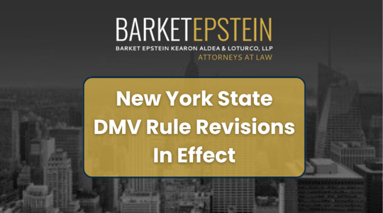 Steven Epstein: New York State DMV Rule Revisions In Effect