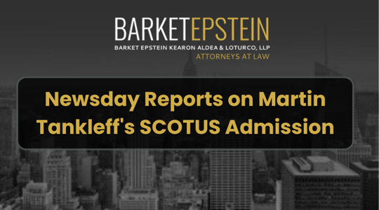 Newsday Reports on Martin Tankleff's SCOTUS Admission