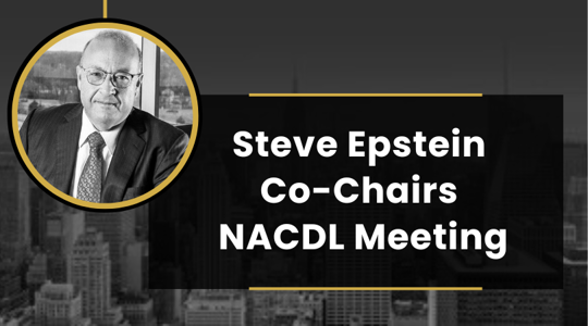 Steve Epstein Co-Chairs NACDL Meeting