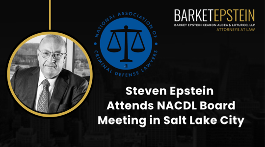 Steven Epstein Attends NACDL Board Meeting in Salt Lake City
