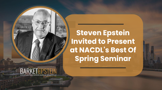 Steven Epstein Invited to Present at NACDL's Best Of Spring Seminar