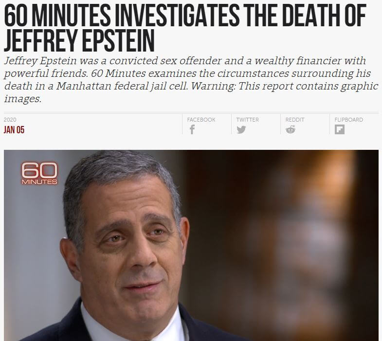 Headline and image of Bruce Barket on 60 Minutes