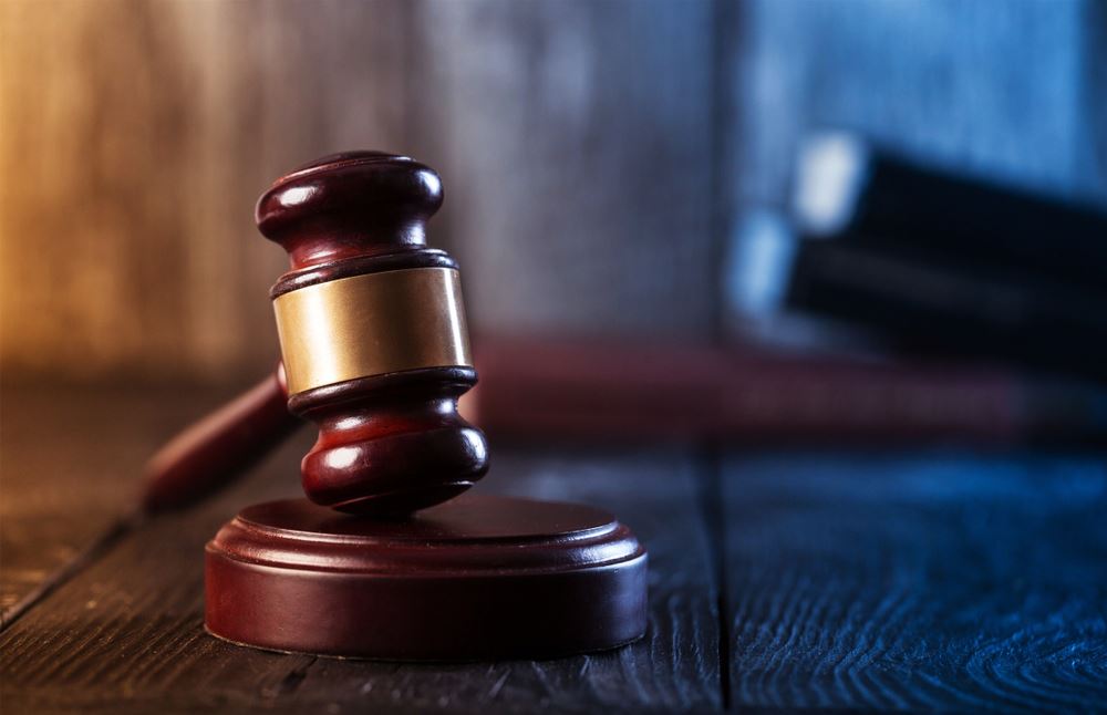 gavel on desk